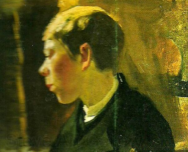 Carl Larsson gosshuvud Spain oil painting art